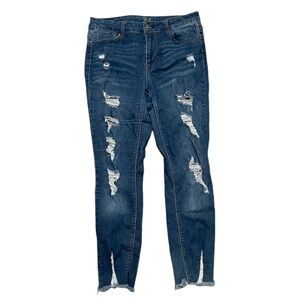 True Craft Denim Distressed Skinny Jeans